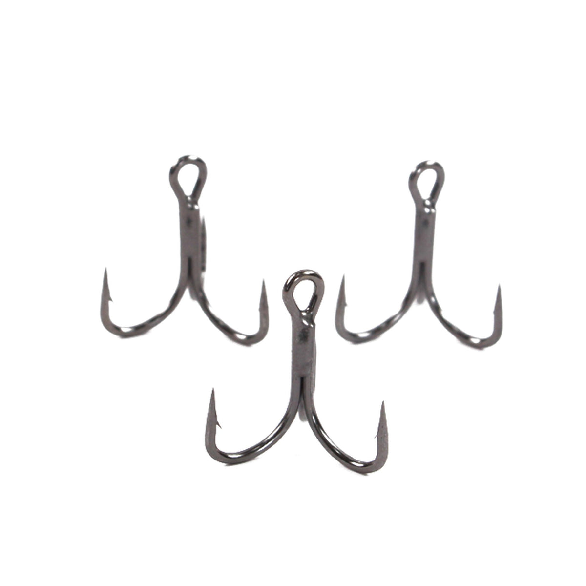 INNOTAK treble hooks 3 pack – high-carbon steel black nickel fishing hooks, sizes 3/0 and 4/0