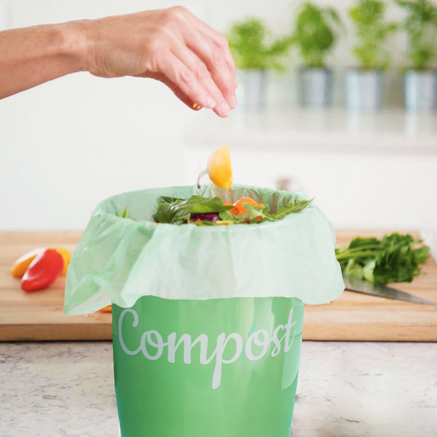 Buy Green Elephant Compost Bags Small-Compostable Trash Bags,Small